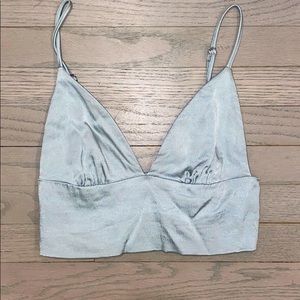 ZARA | Light Turquoise Cropped Cami